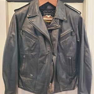 Harley-Davidson Black Leather Jacket (Women's) Small